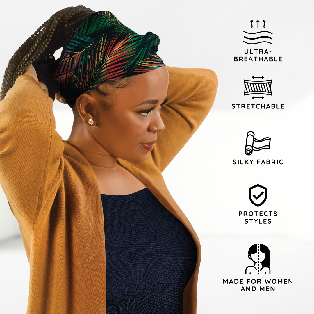 Broadus Collection Headwrap Scarf by Shante & Snoop Dogg, Island Palms