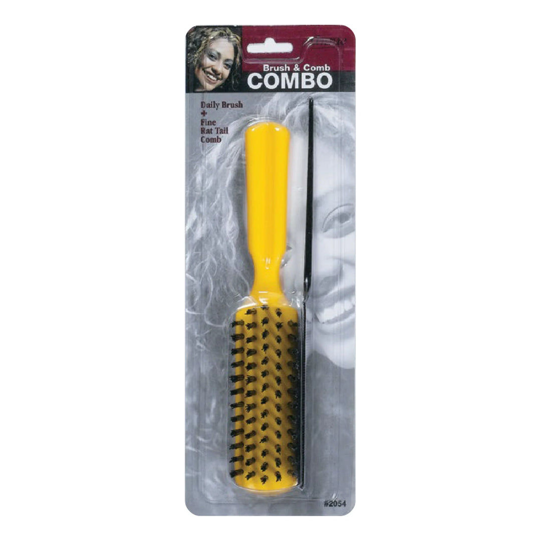 Annie Brush And Rat Tail Comb Combo, 2 Count, Assorted Colors