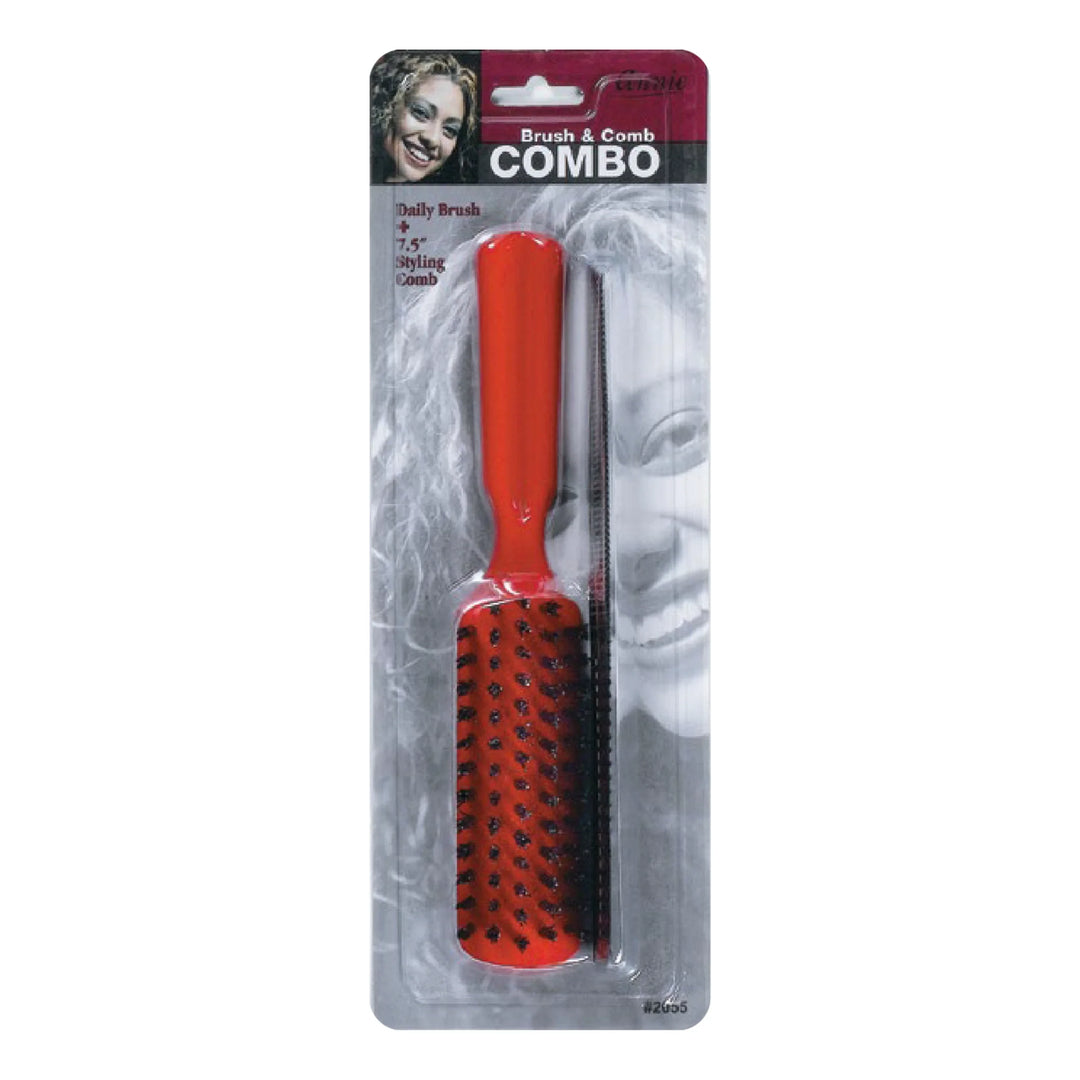 Annie Brush And Styling Comb Combo, 2 Count, Assorted Colors