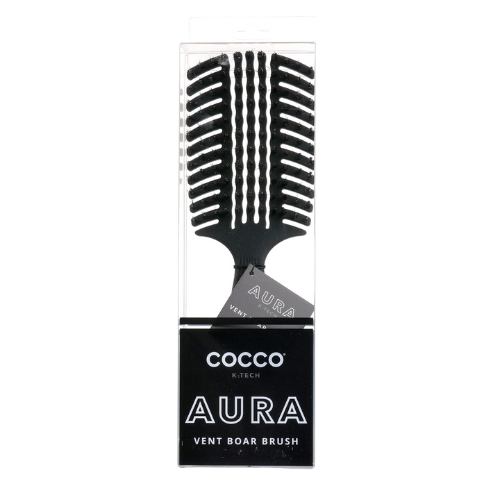 COCCO® Aura Vent Boar Brush (Black)