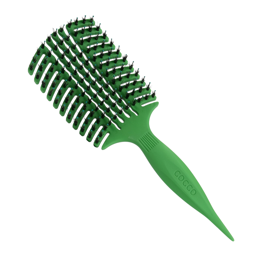 COCCO® Aura Vent Boar Brush (Green)
