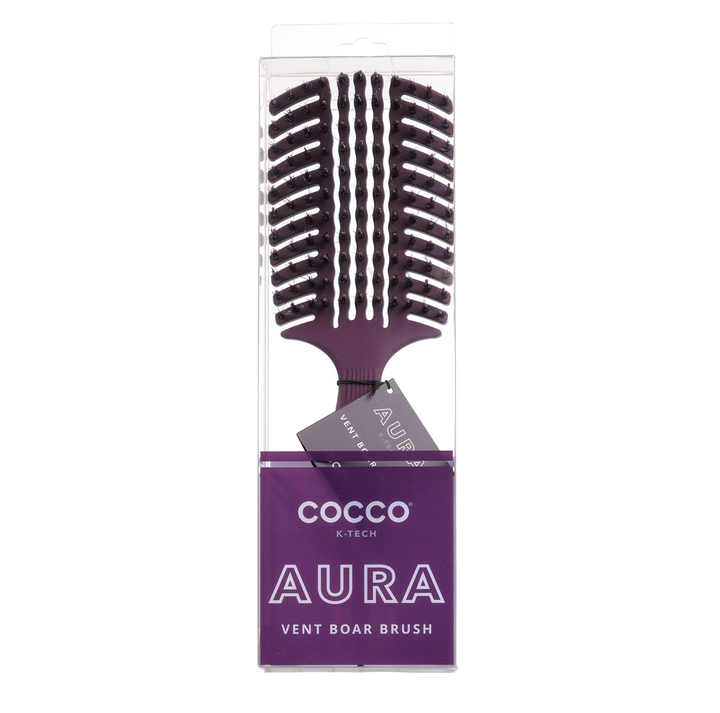 COCCO® Aura Vent Boar Brush (Purple)