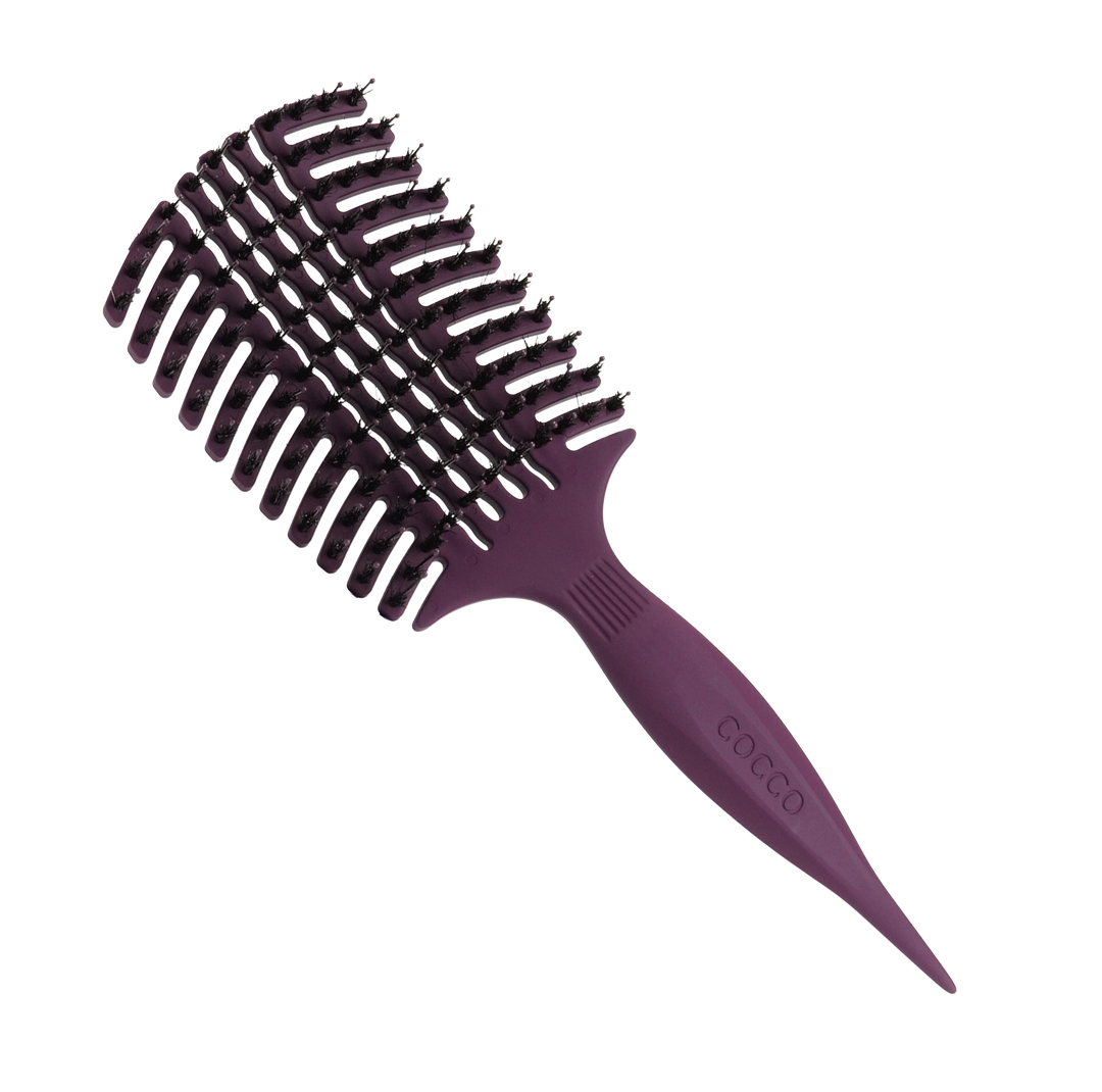 COCCO® Aura Vent Boar Brush (Purple)