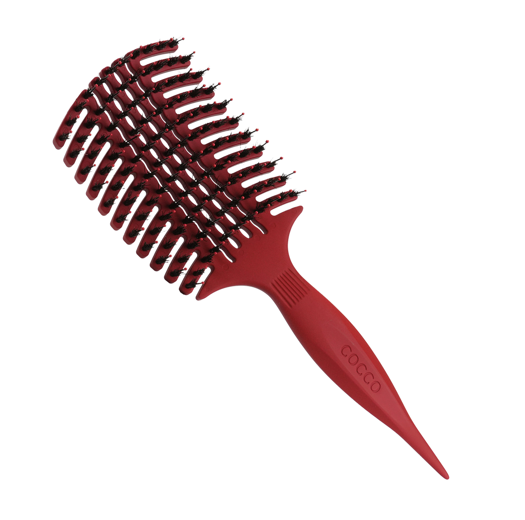 COCCO® Aura Vent Boar Brush (Red)