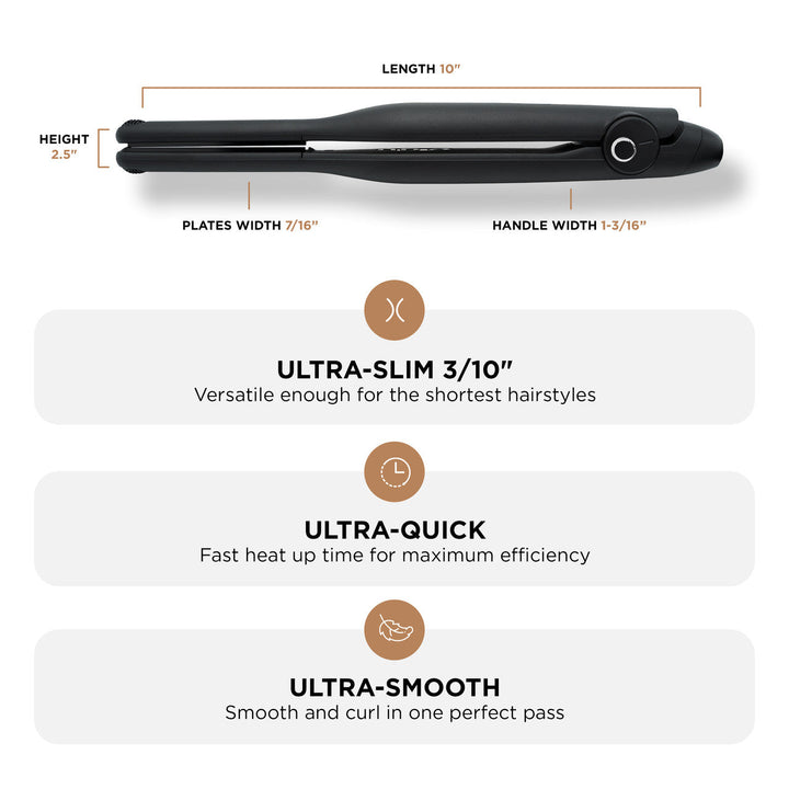 COCCO® Stiletto 3/10" Flat Iron