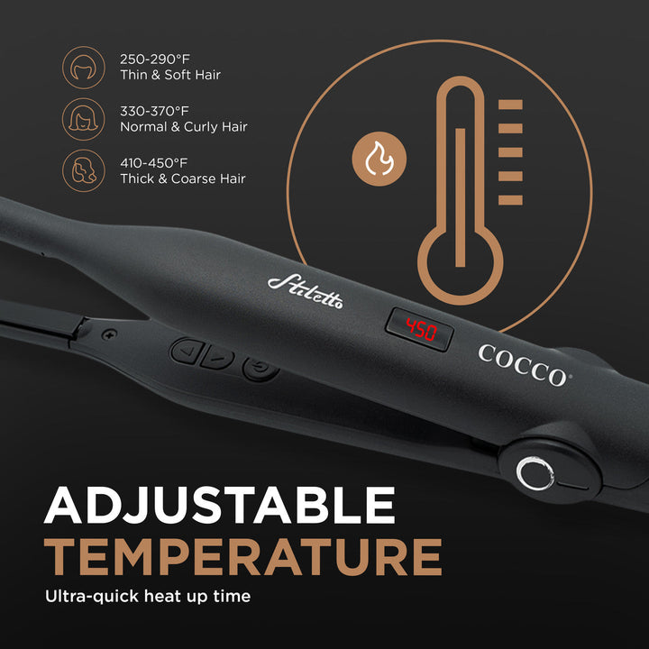 COCCO® Stiletto 3/10" Flat Iron