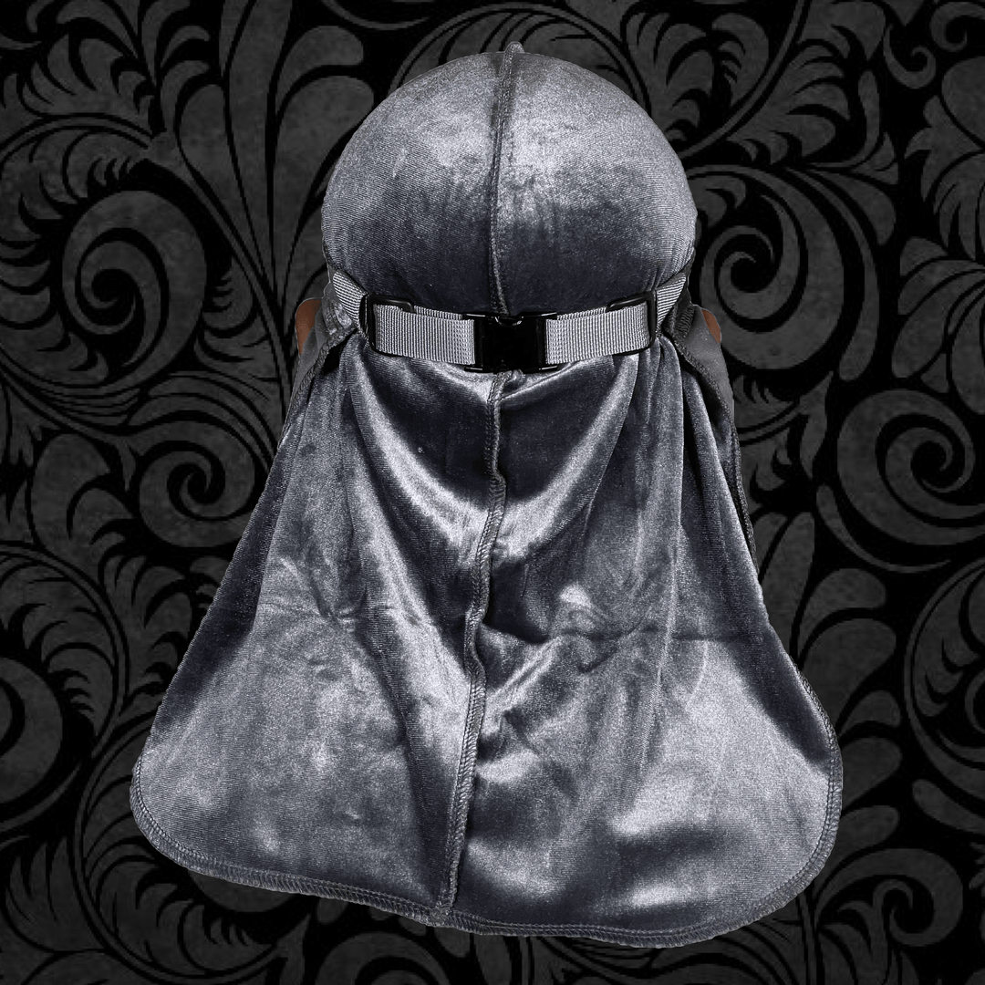 Premium Charcoal Velvet Durag