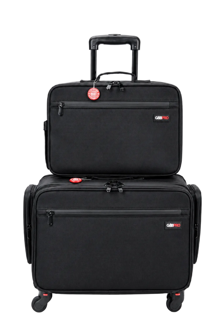 Roller Duo Mobile Workstation with Deep Storage & Extending Tray System – OG Black