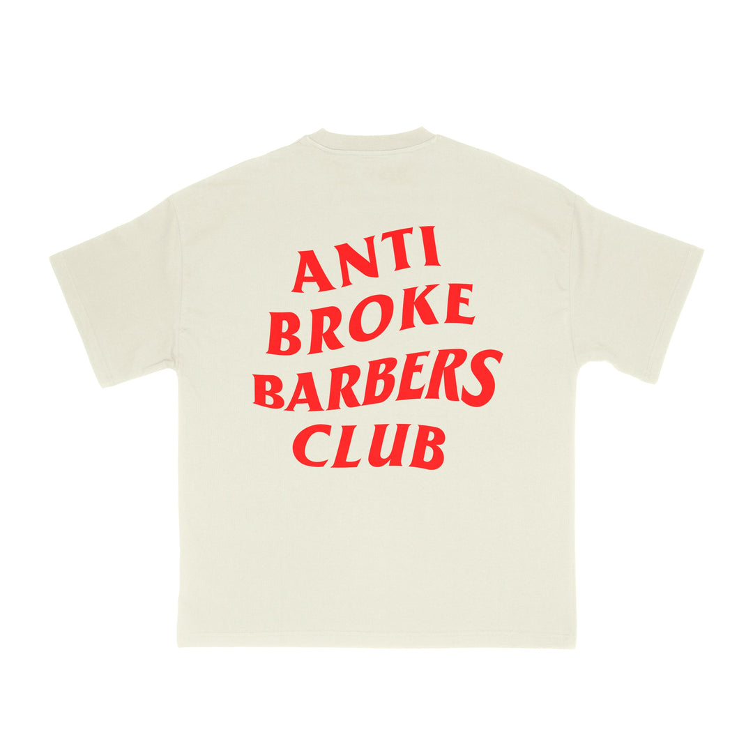 Classic Tee - Off White  / Red