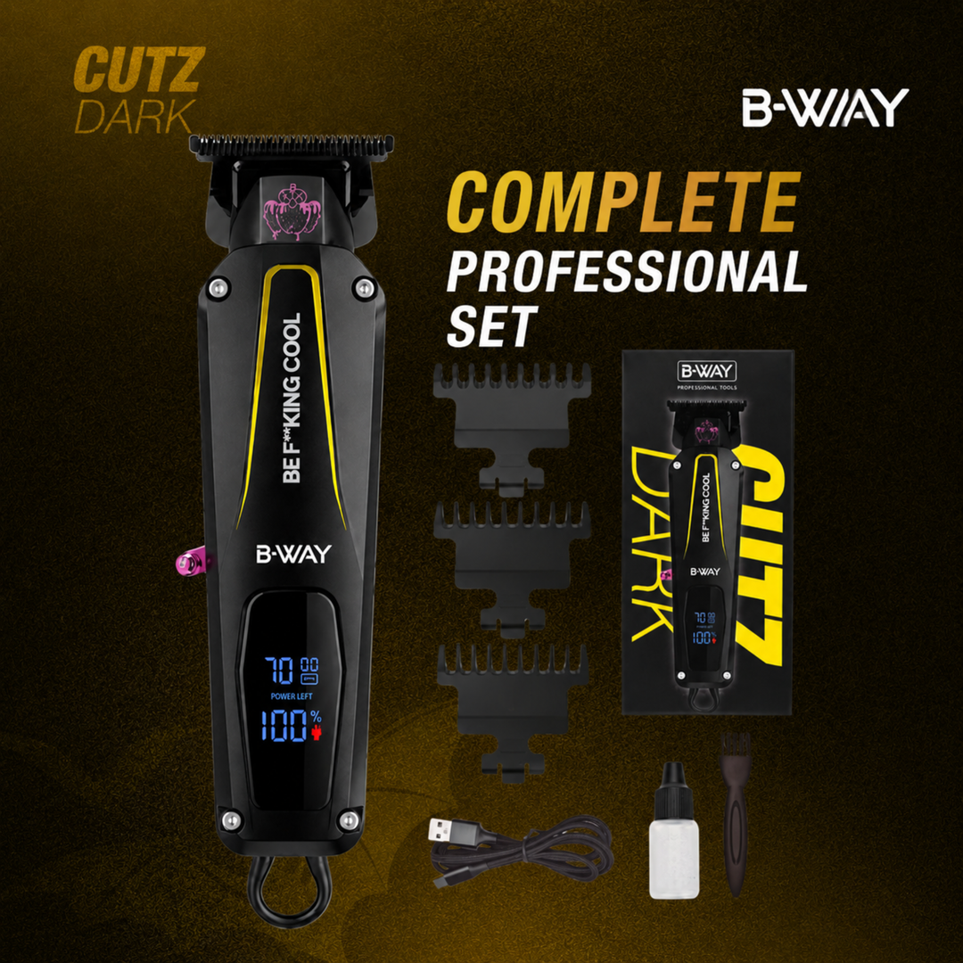 B-WAY CUTZ Dark Professional Cordless Trimmer – 7,000 RPM