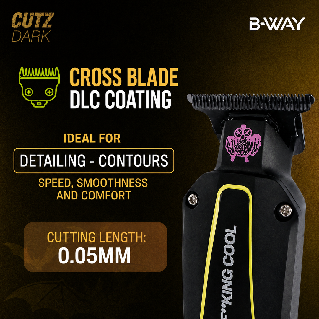 B-WAY CUTZ Dark Professional Cordless Trimmer – 7,000 RPM