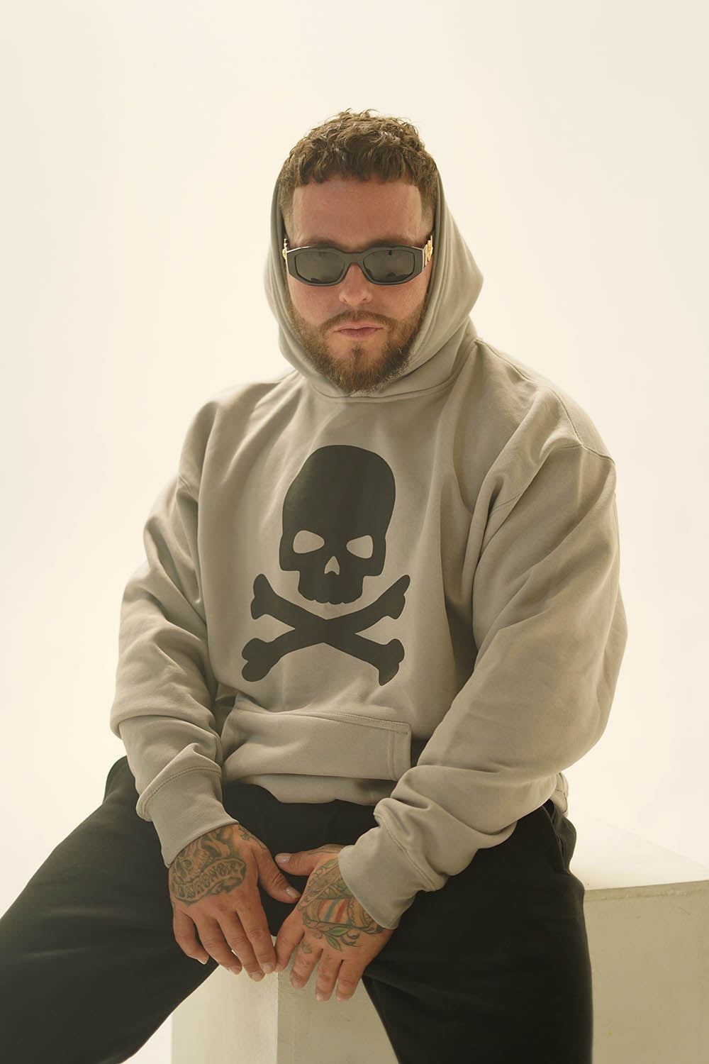 Skull Classic Hoodie - Grey