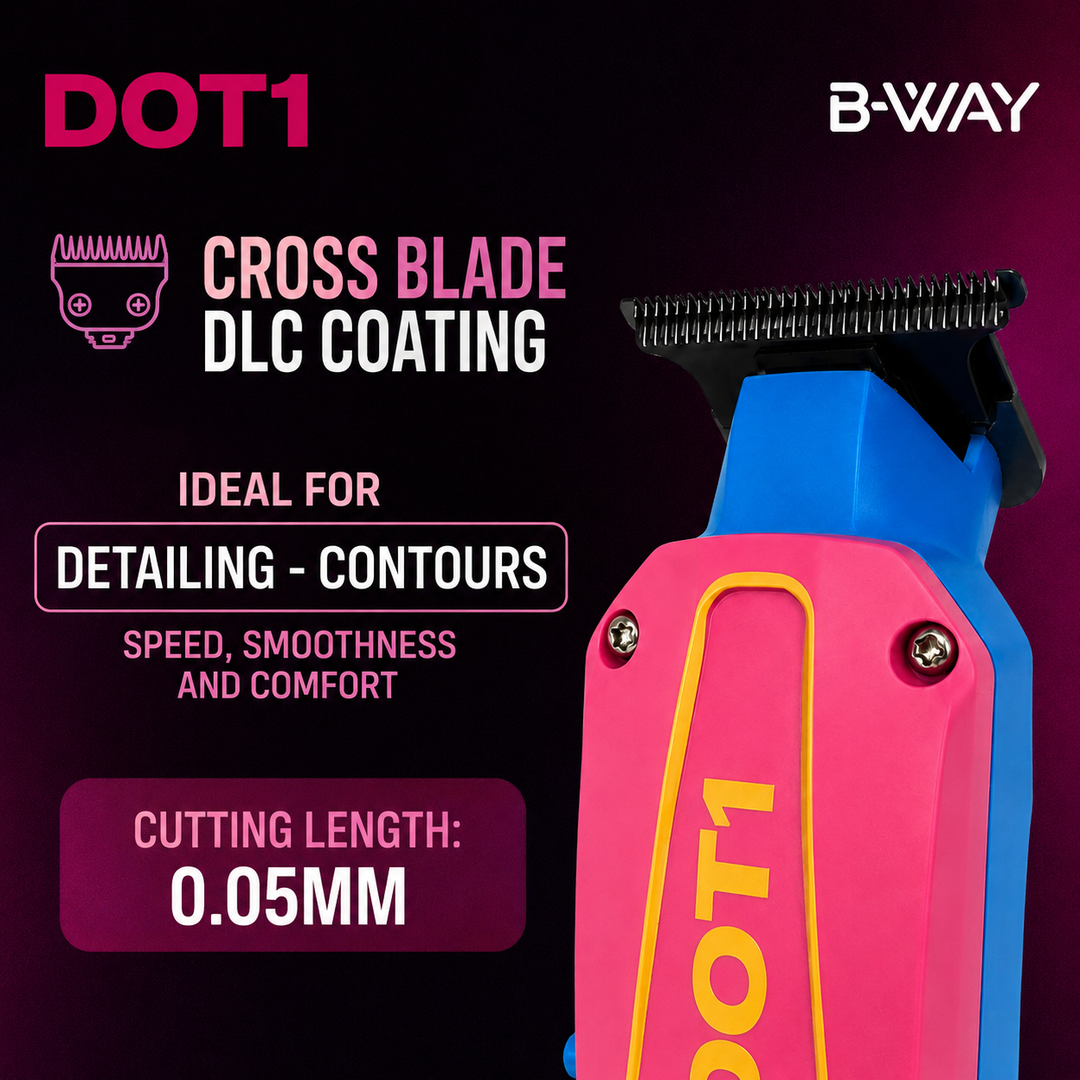 B-WAY Professional Barber Kit – Cordless Hair Clipper, Trimmer & Foil Shaver Set – New Five Clipper, DOT 1 Detail Trimmer & Zero Shaver for Fades, Haircuts, Detailing & Finishing