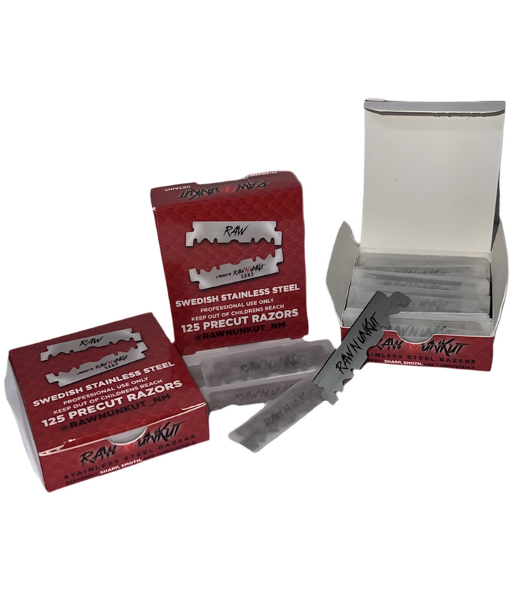 RAW N UNKUT PRECUT RAZOR BLADES