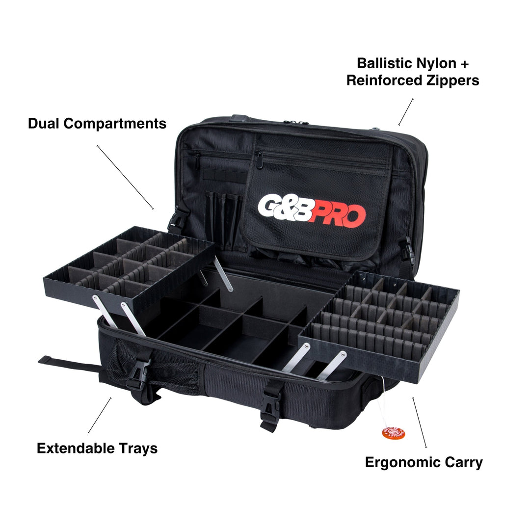 Full Size Mobile Workstation Backpack with Extending Tray System – OG Black