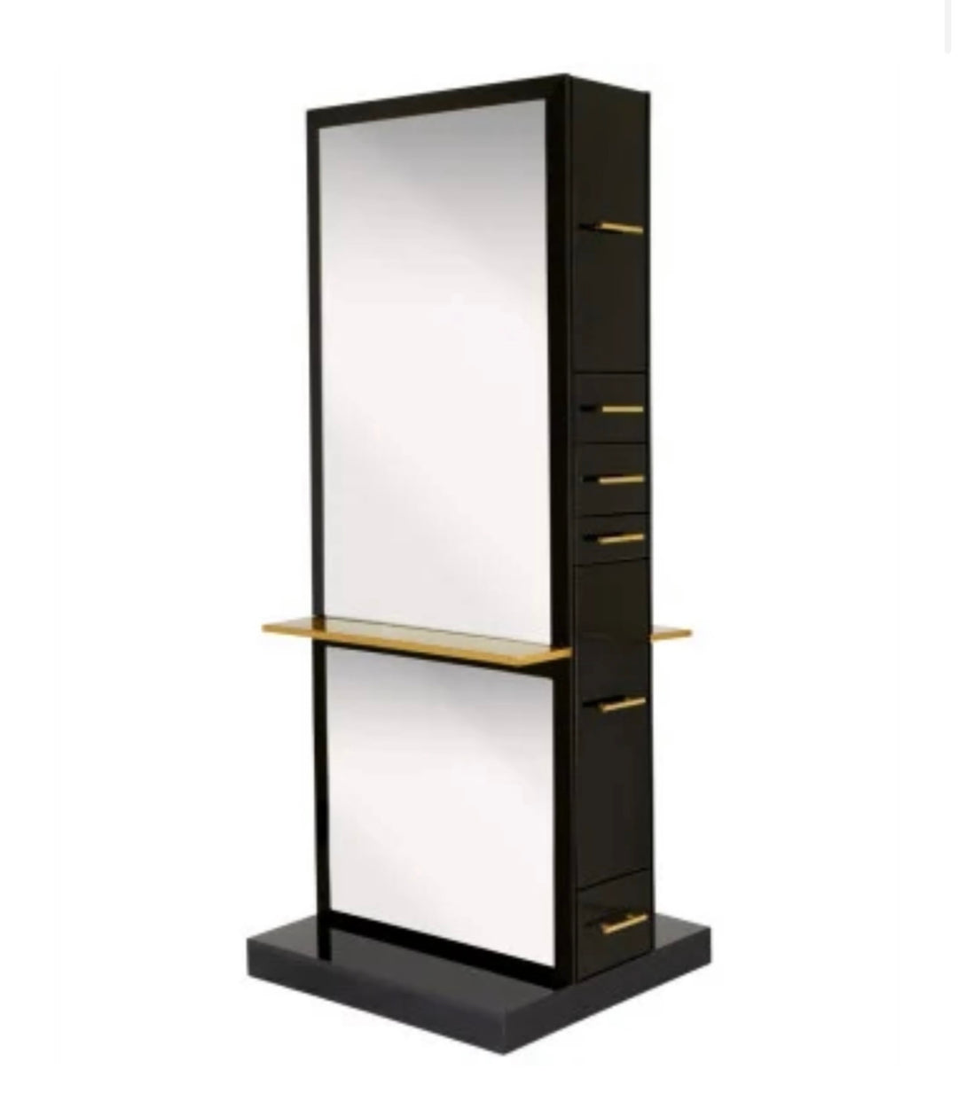 Milan Double Sided Styling Station w/shelf