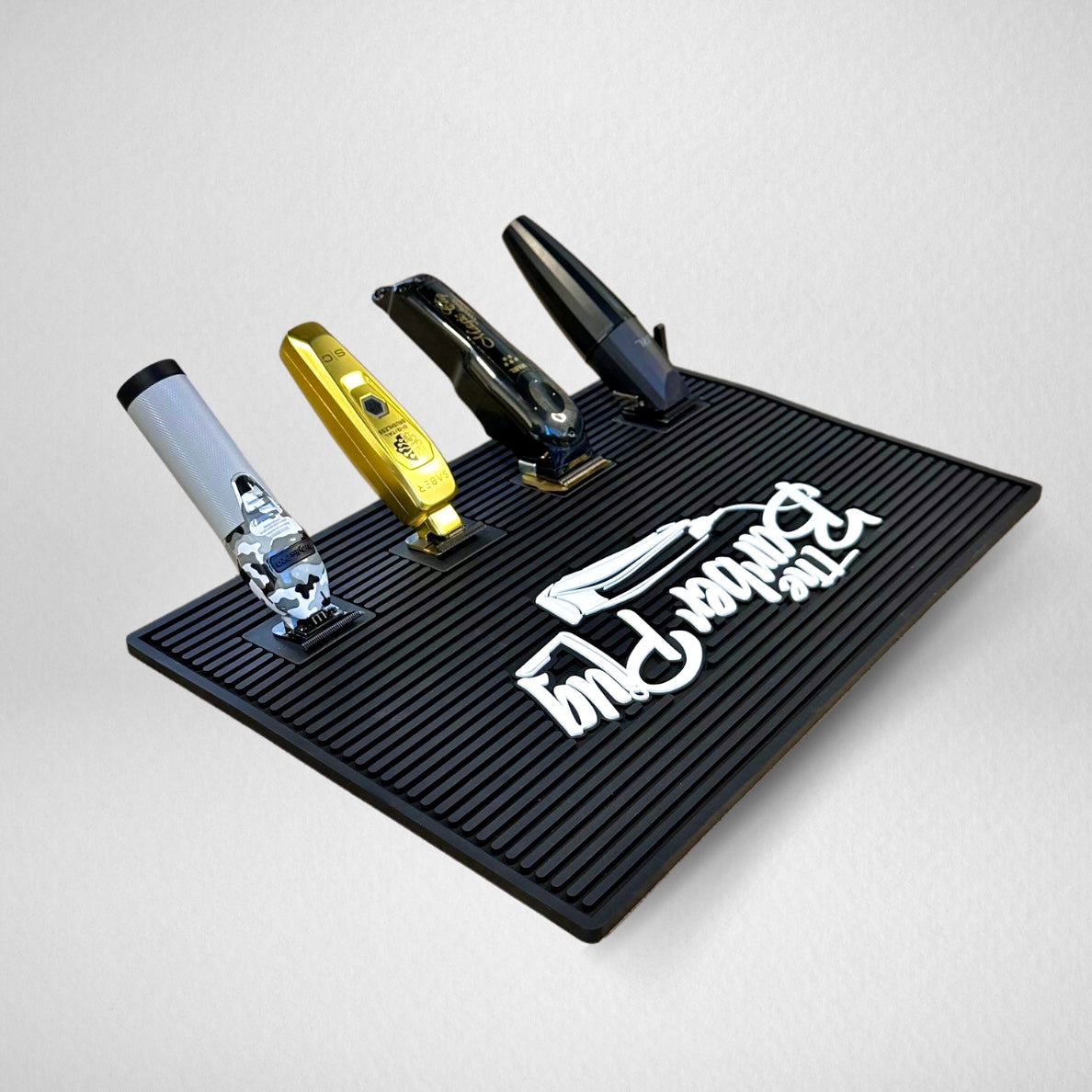 パブミラー　BAR barber ガレージ Barber Mat- Organizer Small Black/White - TRUBARBER Official