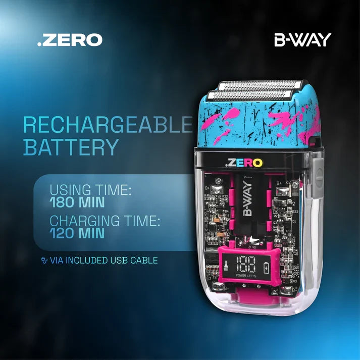 B-Way NEW Five Shorty Clipper &amp; ZERO Shaver – Professional 2-in-1 Barber Set