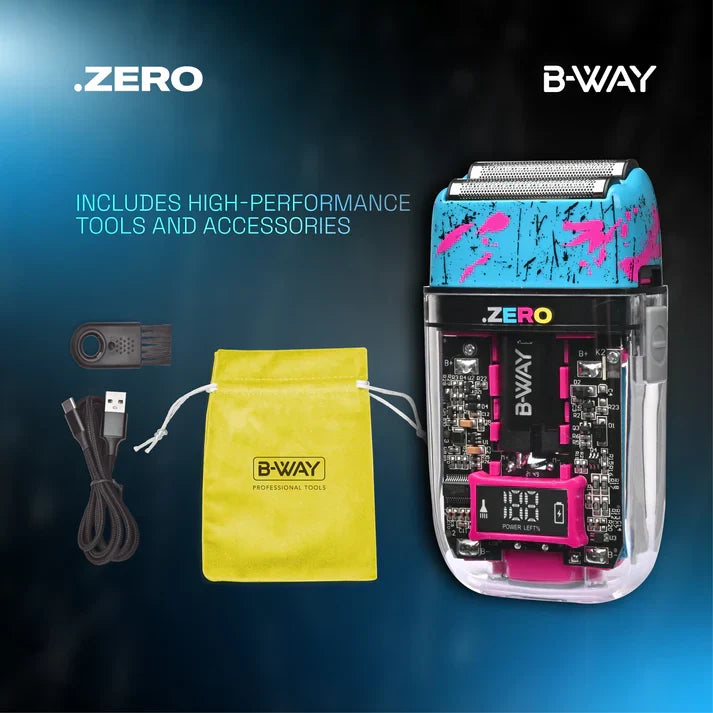 B-WAY Professional Barber Kit – Cordless Hair Clipper, Trimmer & Foil Shaver Set – New Five Clipper, DOT 1 Detail Trimmer & Zero Shaver for Fades, Haircuts, Detailing & Finishing