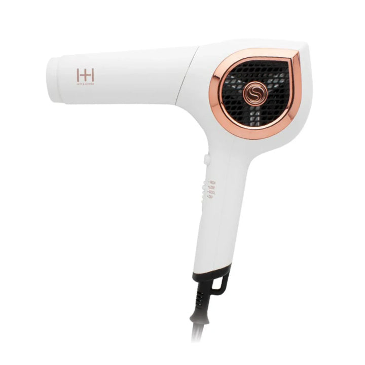 Hot & Hotter Ceramic Ionic Turbo 3000 Hair Dryer, 1 Count, White