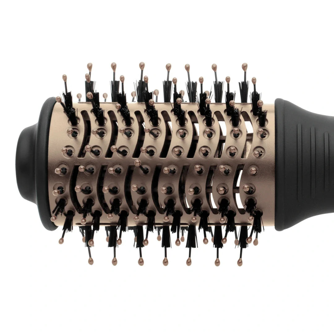 Hot & Hotter Mini One Step Hair Styler Dryer, 1 Count, Black & Rose Gold