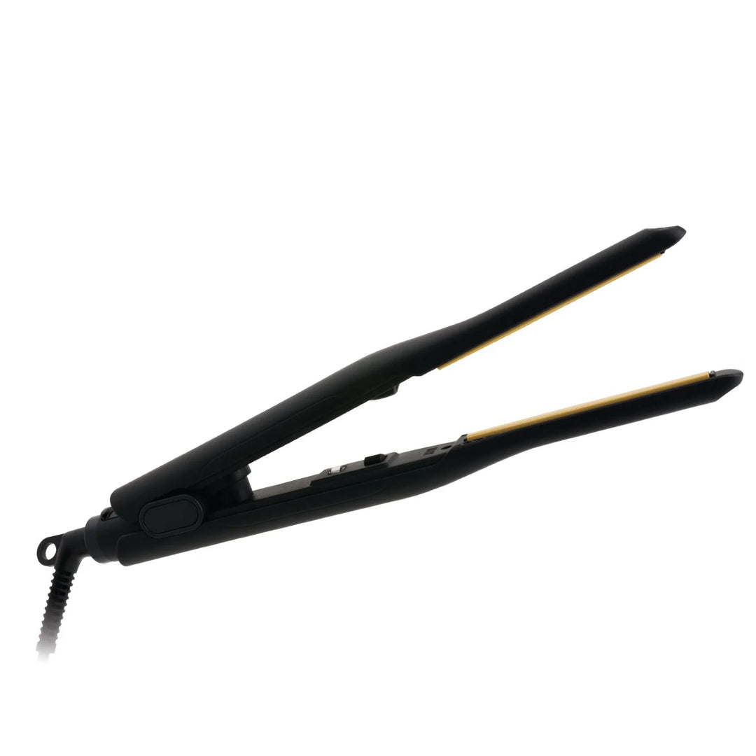 Hot & Hotter Pencil Ceramic Tourmaline Flat Iron 3/10 Inch, 1 Count Thin Hair Straightener, Black