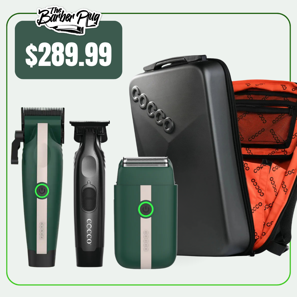 Cocco Veloce Trimmer, Lite Clipper and Shaver Combo (Free Backpack)
