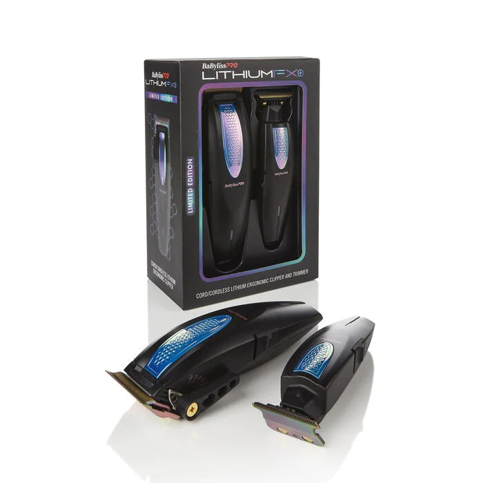 BaByliss Limited Edition Iridescent Lithium FX+ Clipper & Trimmer Combo