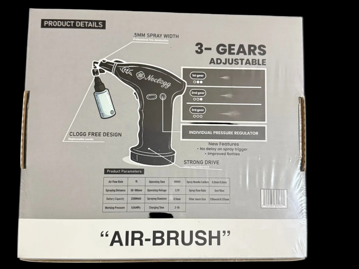 New! NoClogg AirBrush 2.5