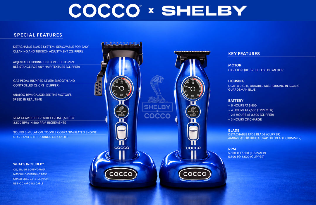 Cocco Shelby Cobra Clipper and Trimmer Combo