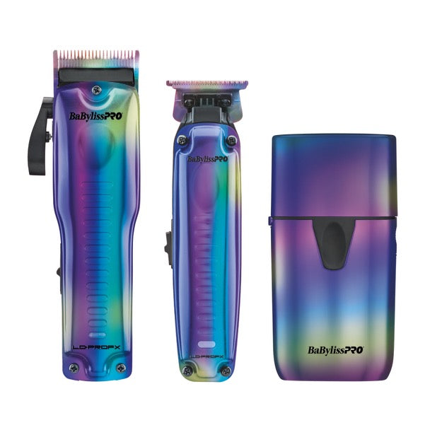 BaByliss Lo-PRO FX Iridescent Clipper, Trimmer and UV Foil Shaver Combo