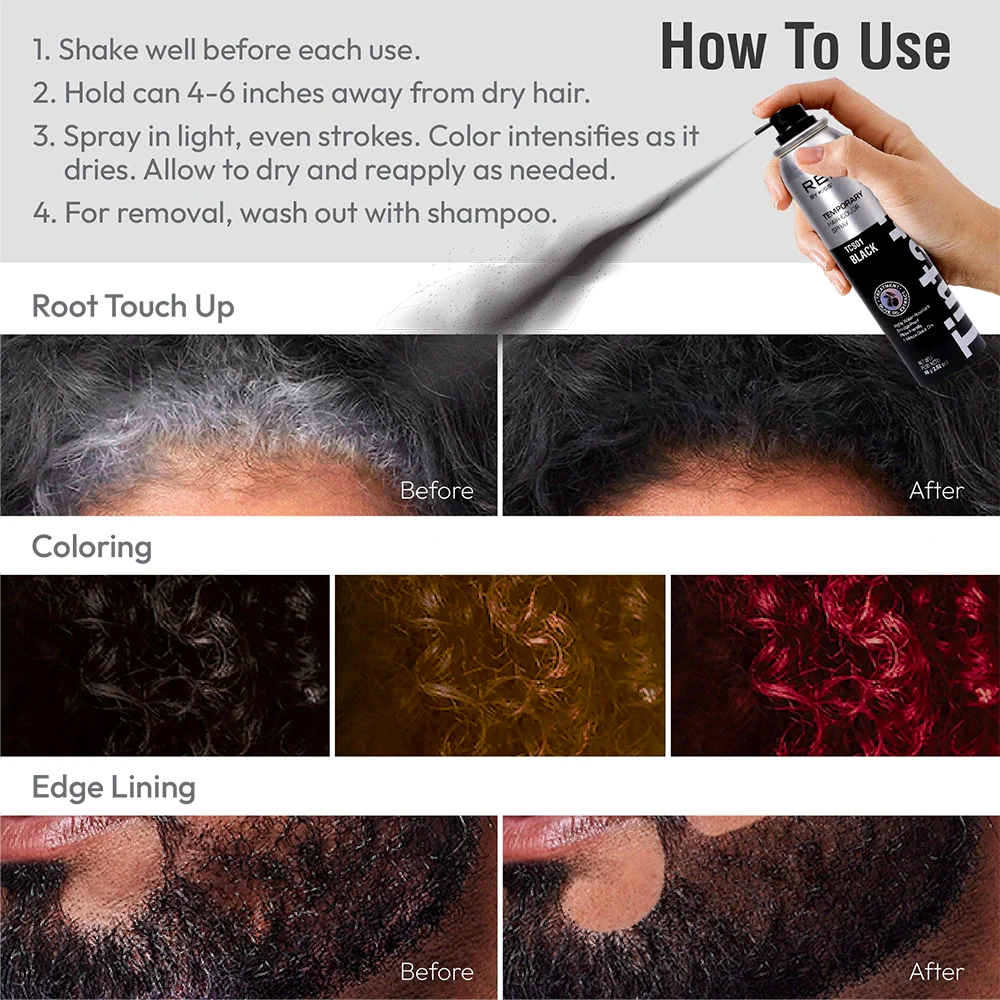 Tintation Temporary Hair Color Root Touch Up Color Spray