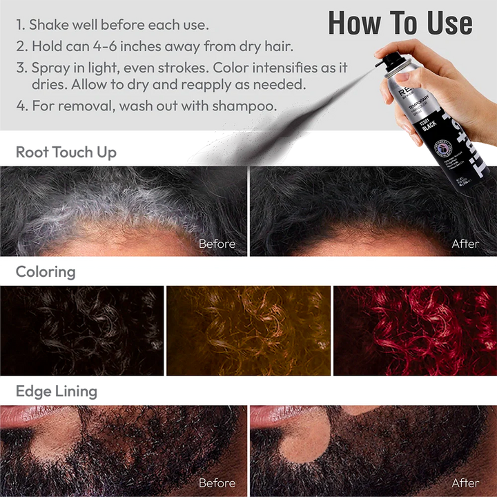 Tintation Temporary Hair Color Root Touch Up Color Spray