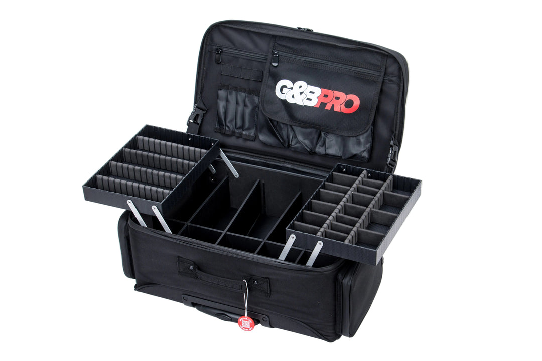 Roller Duo Mobile Workstation with Deep Storage & Extending Tray System – OG Black