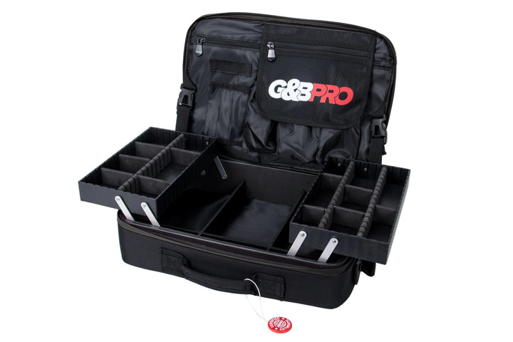 Roller Duo Mobile Workstation with Deep Storage & Extending Tray System – OG Black