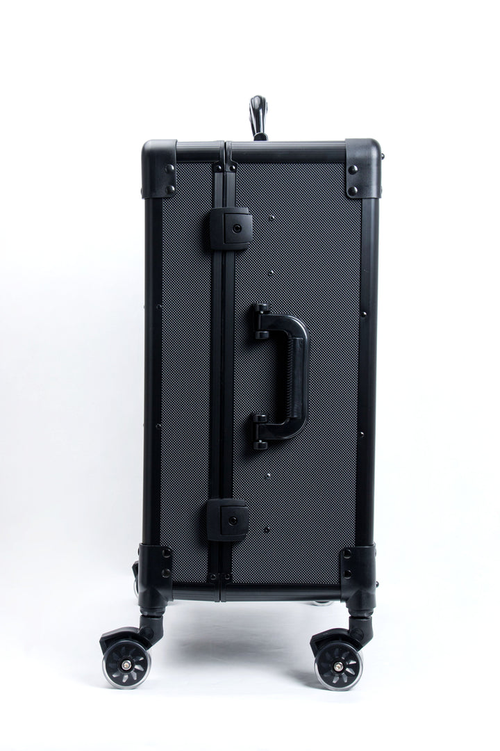Roller Elite Mobile Workstation with LED Mirror & Extending Tray System – OG Black