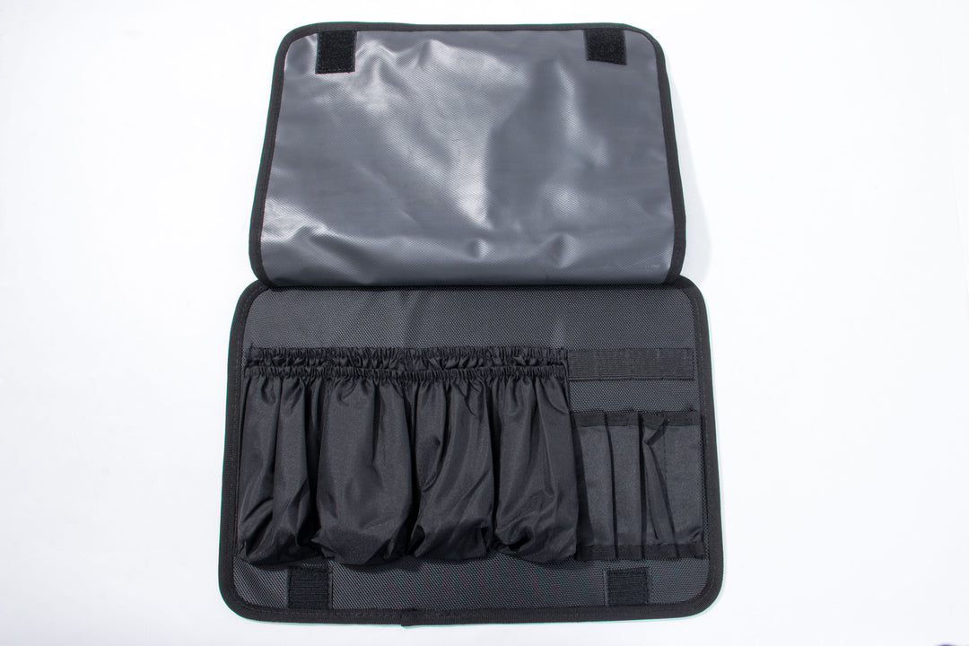 Roller Elite Mobile Workstation with LED Mirror & Extending Tray System – OG Black