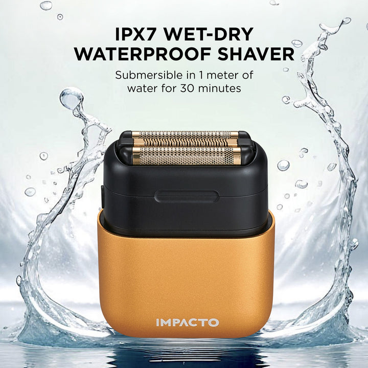 Impacto Micro Wet-Dry Shaver (Gold)