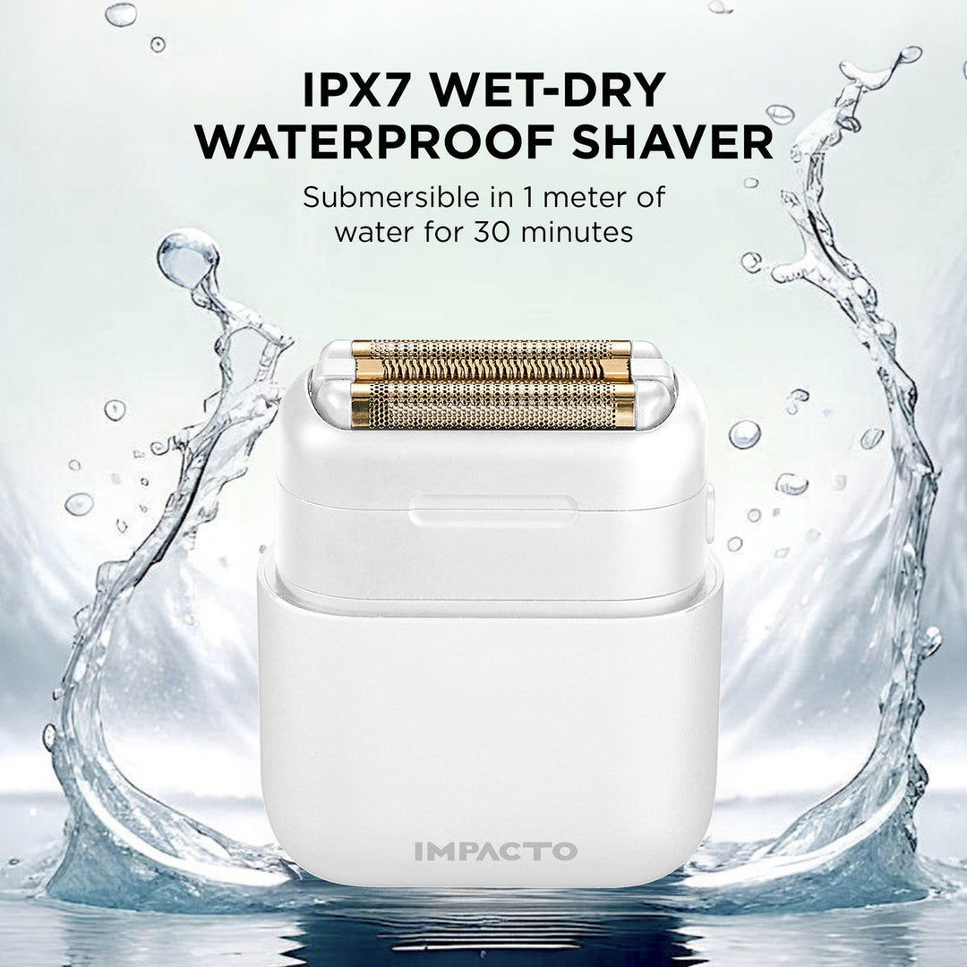 Impacto Micro Wet-Dry Shaver (White)
