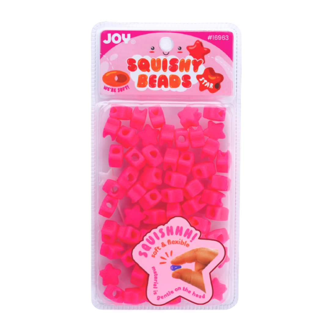 Joy Star Squishy Beads XX-Large, 60 Count, Red