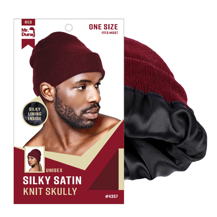 Mr. Durag Silky Satin Knit Skully, 1 Count, Assorted Color