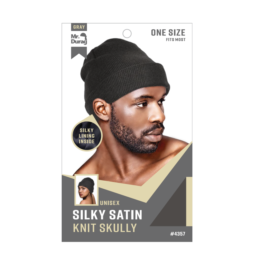 Mr. Durag Silky Satin Knit Skully, 1 Count, Assorted Color