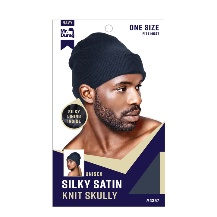 Mr. Durag Silky Satin Knit Skully, 1 Count, Assorted Color
