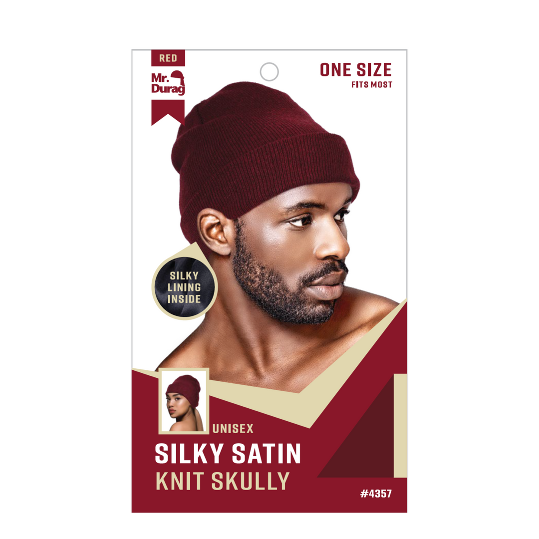 Mr. Durag Silky Satin Knit Skully, 1 Count, Assorted Color