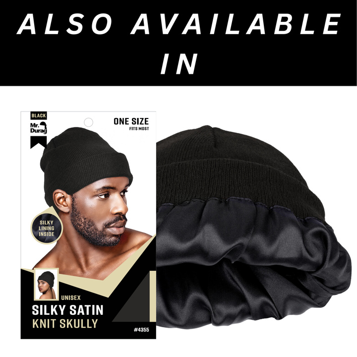 Mr. Durag Silky Satin Knit Skully, 1 Count, Assorted Color