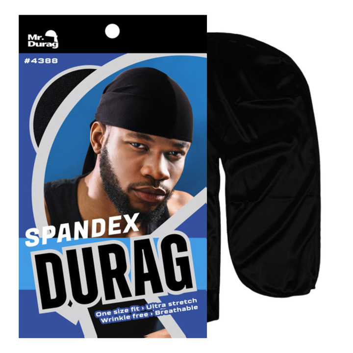 Mr. Durag Spandex Durag, 1 Count, Black