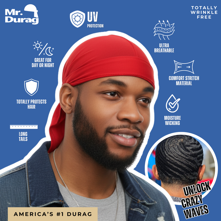Mr. Durag Spandex Durag, 1 Count, Assorted Color