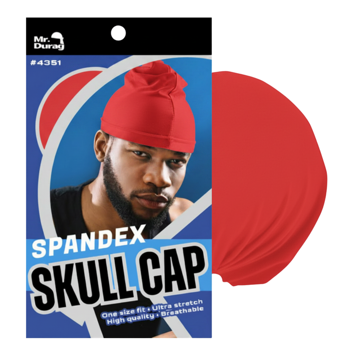 Mr. Durag Spandex Skull Cap, 1 Count, Assorted Colors
