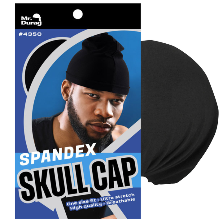 Mr. Durag Spandex Skull Cap, 1 Count, Black