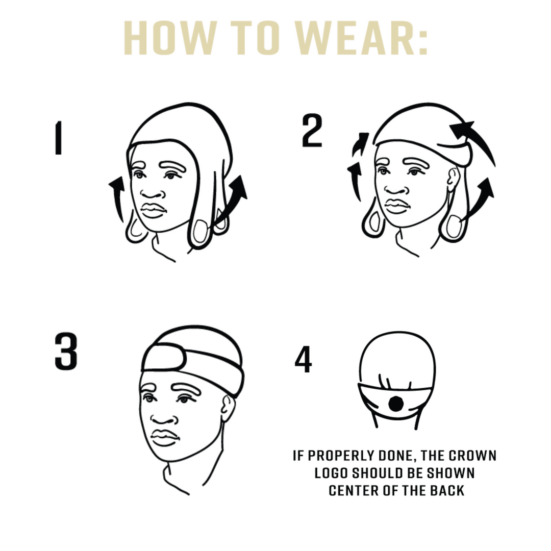 Mr. Durag Spandex Velcro Compress Wave Cap, 1 Count, Black